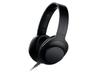 Sony Наушники на съемном пульте ДУ и микрофоне угольно-черные B h.ear MDR-100A Совместимые с высоким разрешением, герметичные, складные,