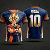 2026 Новая мужская футболка с 3D-печатью Dragon Ball Goku, детская футболка с аниме, специальная футбольная футболка