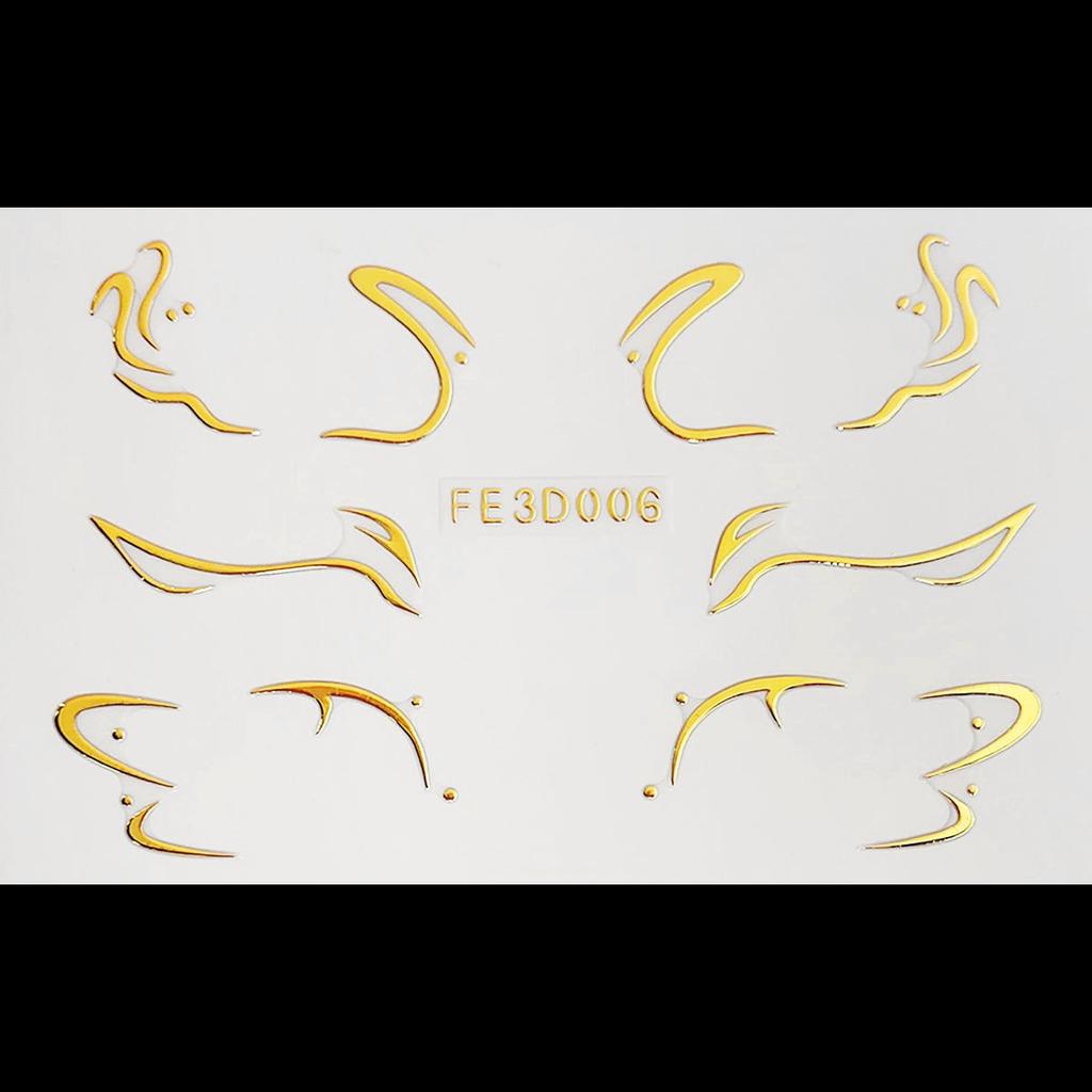 Лазерная подводка для глаз, 3D трехмерная рельефная наклейка-бабочка для макияжа глаз, сценическая наклейка-татуировка