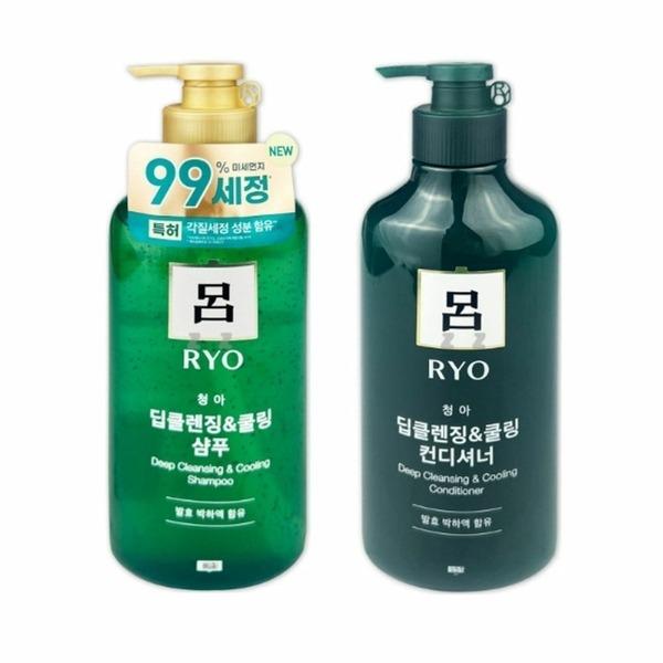 RYO Cool Shampoo Conditioner Set Scalp Deep Cleansing Shampoo 550ml (WD441BF)