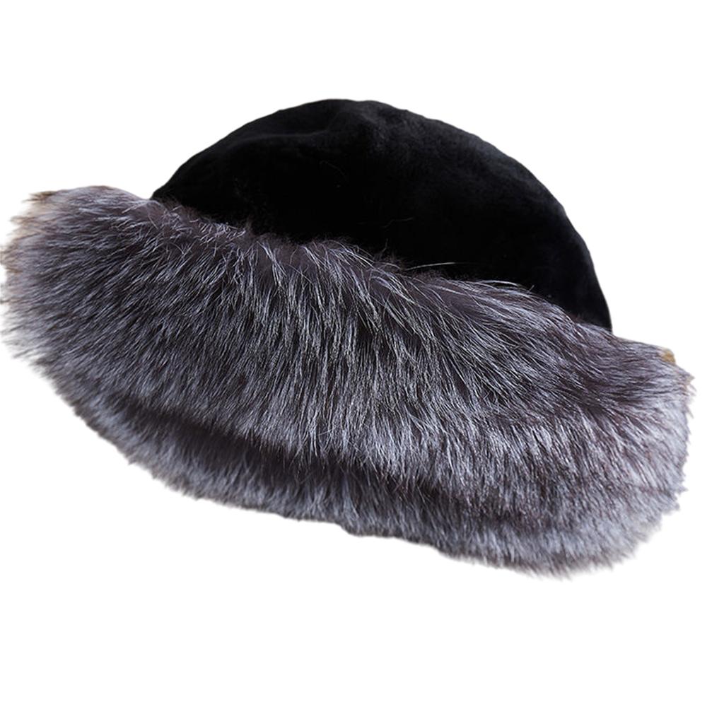 Fluffy Hat,Warm Women's Winter Hat,Faux Fur Trimmed Fashion Hat,Windproof Russian Hat For Outdoor Warm Hats Christmas Gift