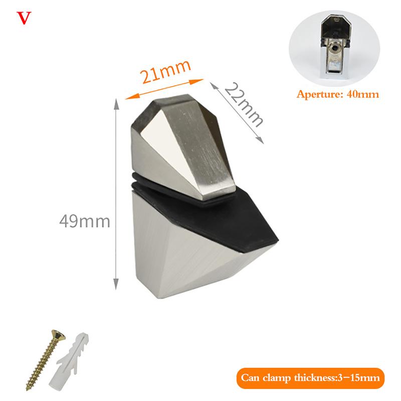 Регулируемый стеклянный держатель полки из сплава Стеклянные зажимы Держатель кронштейна для полки