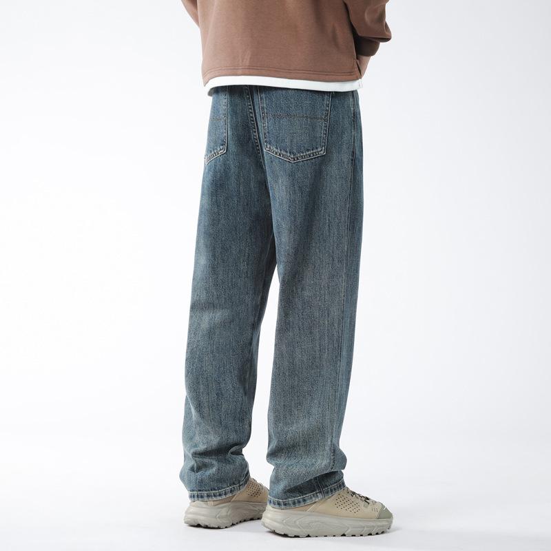 Прямые широкие джинсы мужские осенние широкие джинсы мужские осенние американские джинсы мужские осенние свободные повседневные