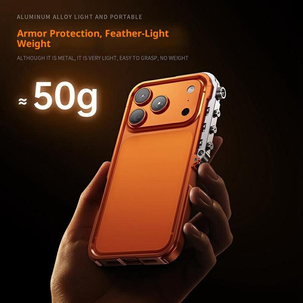 For iPhone 17 Pro Max Bumper Case Aluminum Alloy Metal Frame Phone Cover