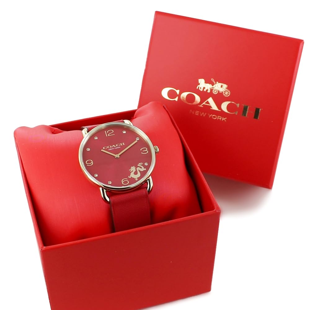 Часовой бренд PERRY Red Zodiac Dragon Год 60-летия 14504239 [Coach] Мужские Женские [Товар]