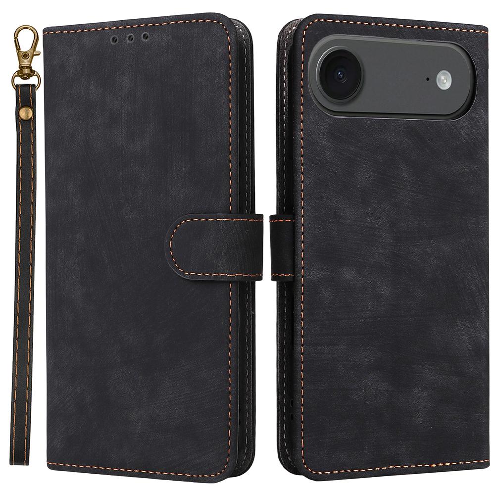 Для iPhone Air Чехол-кошелек с RFID-блокировкой из ПУ кожи Чехол для телефона Подставка с ремешком