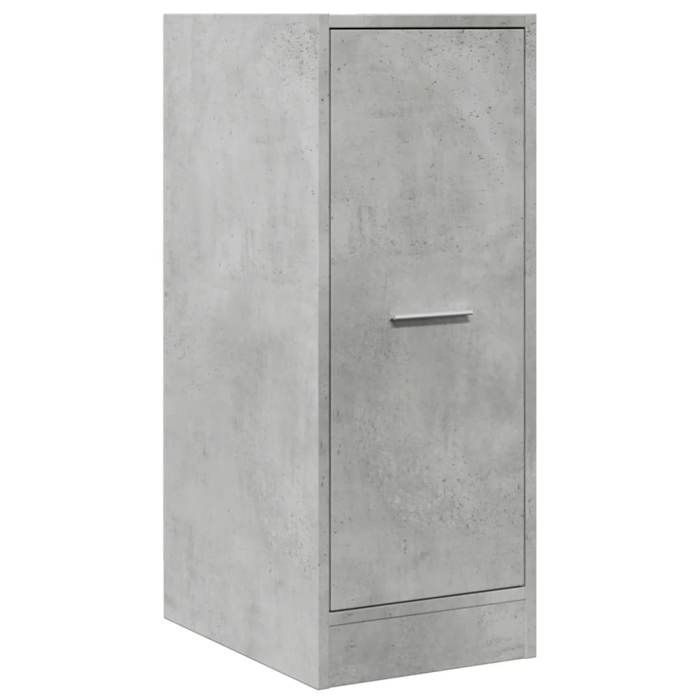 VidaXL Armoire d'apothicaire gris béton 30x41x77,5cm bois d'ingénierie, coffre d'apothicaire, meuble d'apothicaire, coffre à 855154