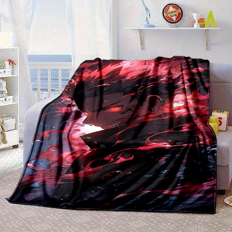Jujutsu Curse Battle Blanket Flannel Blanket for bed, sofa, Camping, Hiking, Picnic Essentials, gift for family Fan gifts