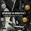Болты M6*20 с шестигранной головкой для крепления грязезащитного щитка мотоцикла, сплав алюминия, длинная резьба, антифрикционные крепежные элементы, синий/золотой, детали для модификации