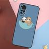 Милый Кавайный Чехол-Маска с Лицом Ленивца Для Xiaomi Redmi Note 14 13 Pro 12 11 9 10 9S 10S 11S 12S Redmi 14C 10C 12C 13C