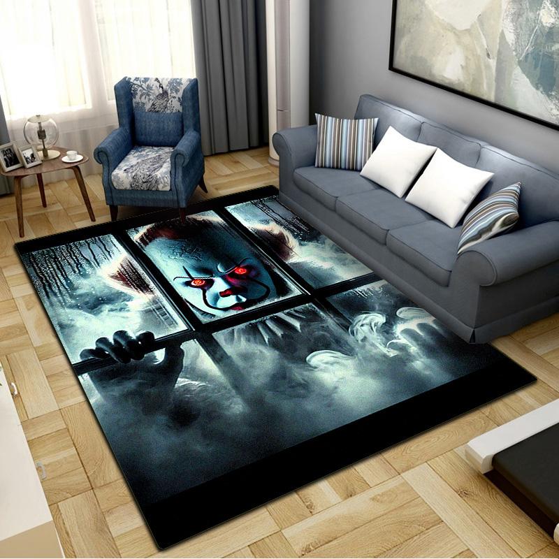 Horror Killer Carpet Rug for Living Room Bedroom Home Sofa Decoration,Kids play Non-slip Floor Mat