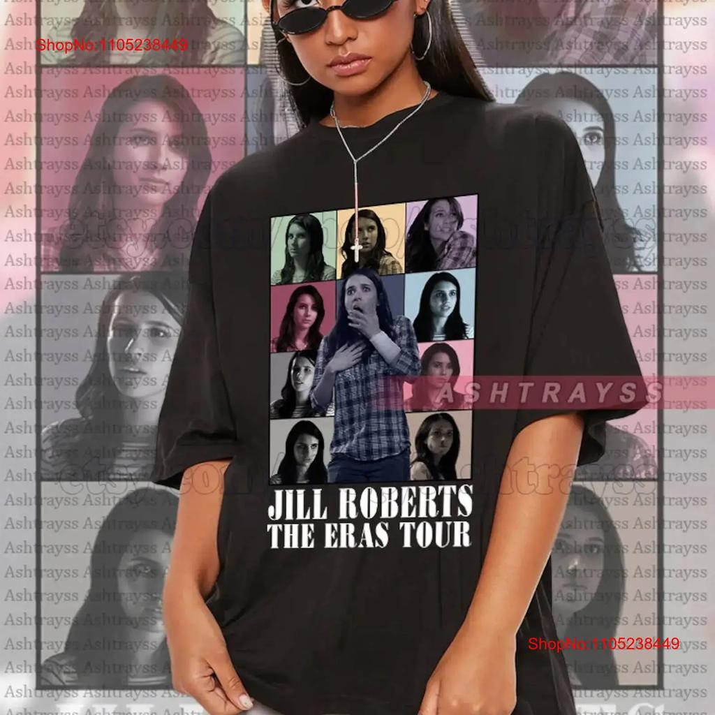 Jill Roberts Emma Robert The Eras Tour Tee Vintage Soft Comfortable Stylish Designer Clothes Slightly Stretched Casual