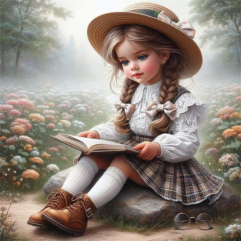 DIY Алмазная картина Прекрасный ребенок вышивка крестом набор Мозаичное искусство Алмазная картина Полный круг Алмазное украшение для дома