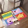 Custom Name Personalized Peppa Pig Print Carpet, Versatile Home Decor Rug, for Playroom, Apartment, Balcony, Entryway, Hallway Gift