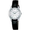 [Seiko] SPIRIT SSXP001 Женские часы, Серебристый/Белый (Черный кожаный ремешок)