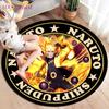 Anime Naruto Round Carpets for Living Room Rugs Soft Flannel Floor Area Rug Bedroom Carpet Mat for Children Kitchen Rug