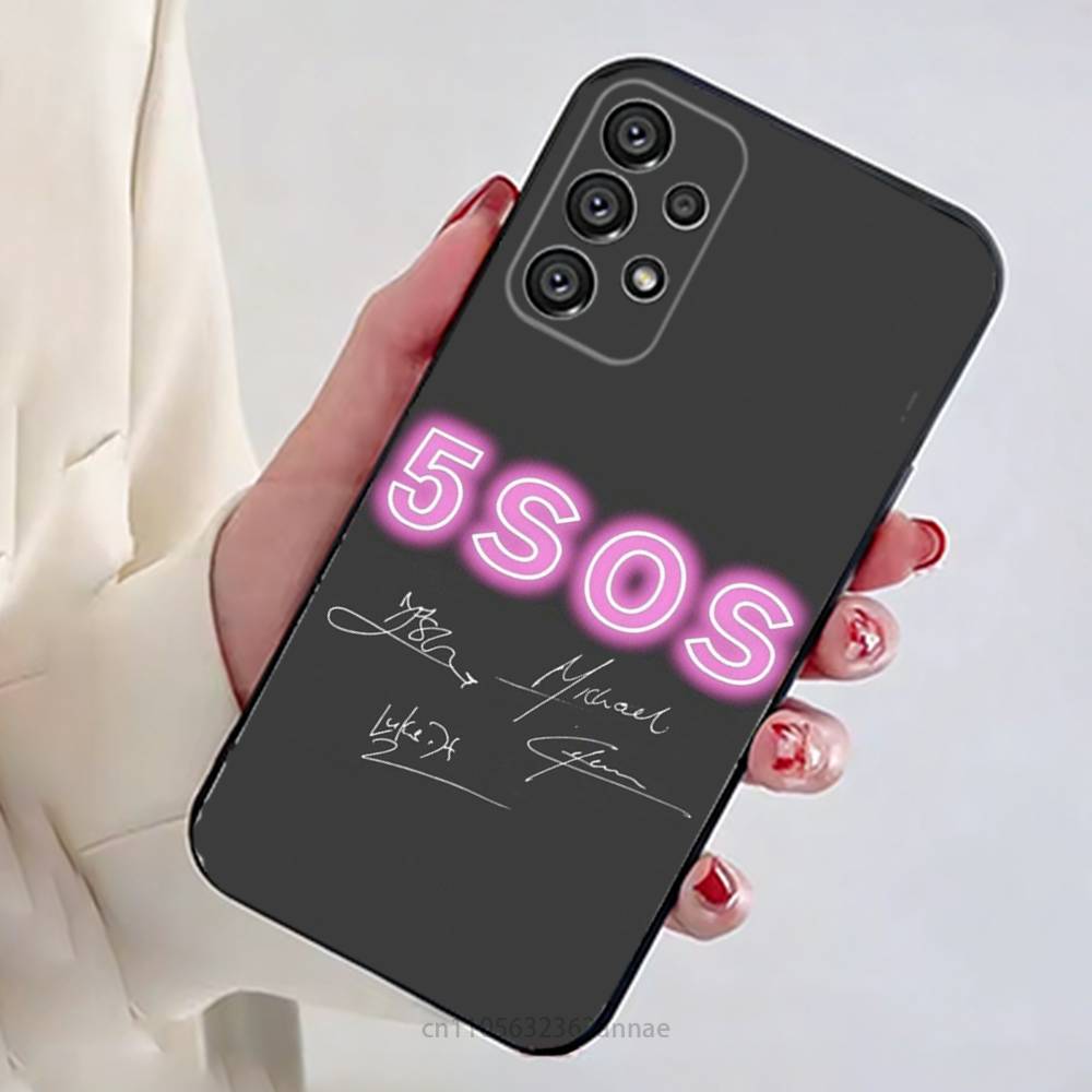 5 S-Seconds of S-Summers 5SOS Phone Case for Samsung Galaxy A73,23,53,33,14,24,13,72,22,52,32,54,A34 Soft Cover