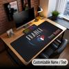 Large Mouse Pad France National Football Team Print Custom Name Text Desk Mat for Office Gaming