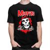 Мужские футболки на заказ в стиле Хоррор Панк Рок Misfits с черепом, футболки из чистого хлопка, футболки с коротким рукавом