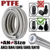 1-6М(3,2-19,6 фута) 3AN 4AN 6AN 8AN 10AN E85 PTFE Топливный шланг Масляный Газовый Линия охладителя Трубка двигателя Тормозная трубка 304 Нержавеющая сталь Плетеная