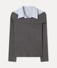 MIXXO Свитер с открытыми плечами и воротником_Miwkafv21T Miwkag36Qt