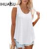 Spring/summer Round Neck Loose Sleeveless Vest Women's Top