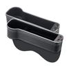 Car Crevice Storage Box with 2 USB Charger Colorful LED Seat Gap Slit Pocket Seat Organizer Card Phone Bottle Cups Holder