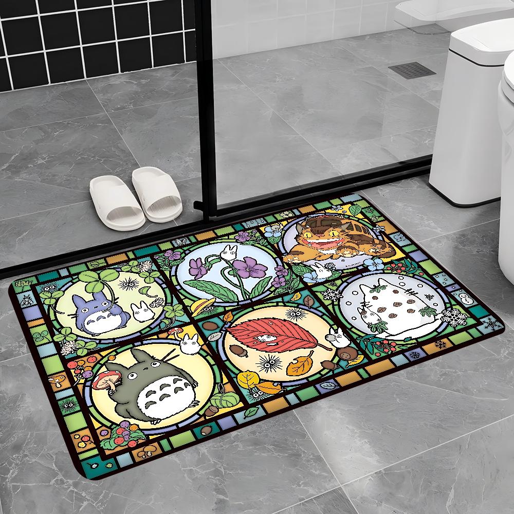 Классический Аниме Фильм Тоторо Коврик для Пола Скандинавский Стиль Домашний Придверный Коврик Коврики для Ванной-Туалета Коврик для Декора Спальни Отеля