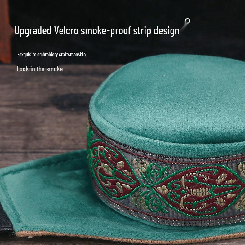 Portable Smokeless Moxibustion Box Set with Smoke-Filtering Cloth Cover for Full Body Use