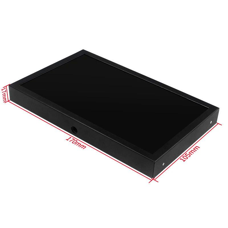 7-дюймовый портативный монитор 1024x600 LCD IPS, совместимый с HDMI, VGA, AV-входом, питание Type-C, экран для ПК, ноутбука, камеры
