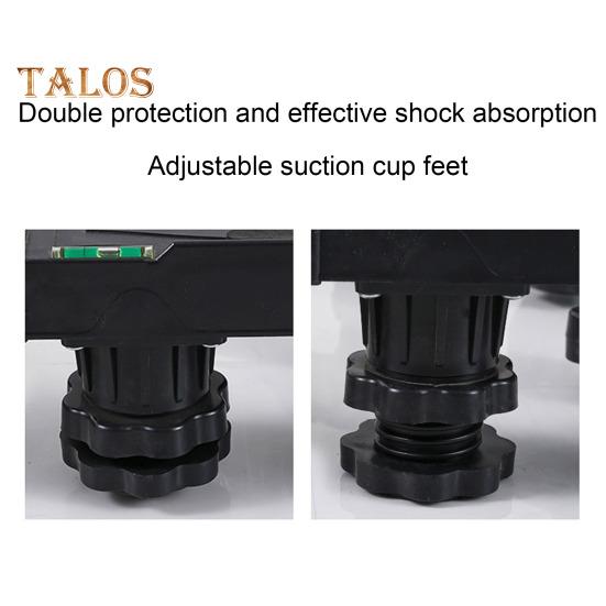 Adjustable Fridge Stand Stable Heightening Bracket Universal Washing Machine Dryer Stand Base with 360-Degree Rotating Wheels