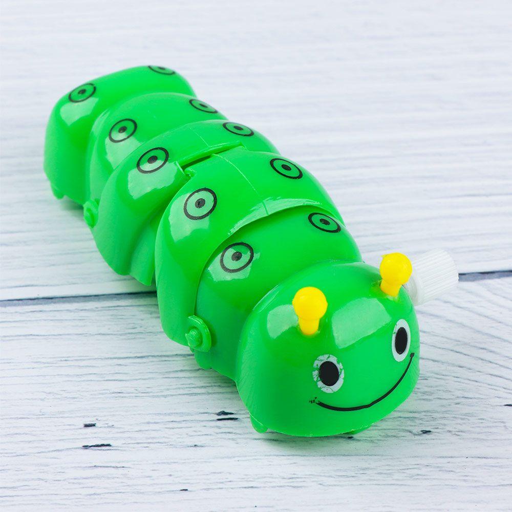 Color Random Funny Lovely Plastic Cartoon Wind Up Toy Clockwork Toy Caterpillar Shape