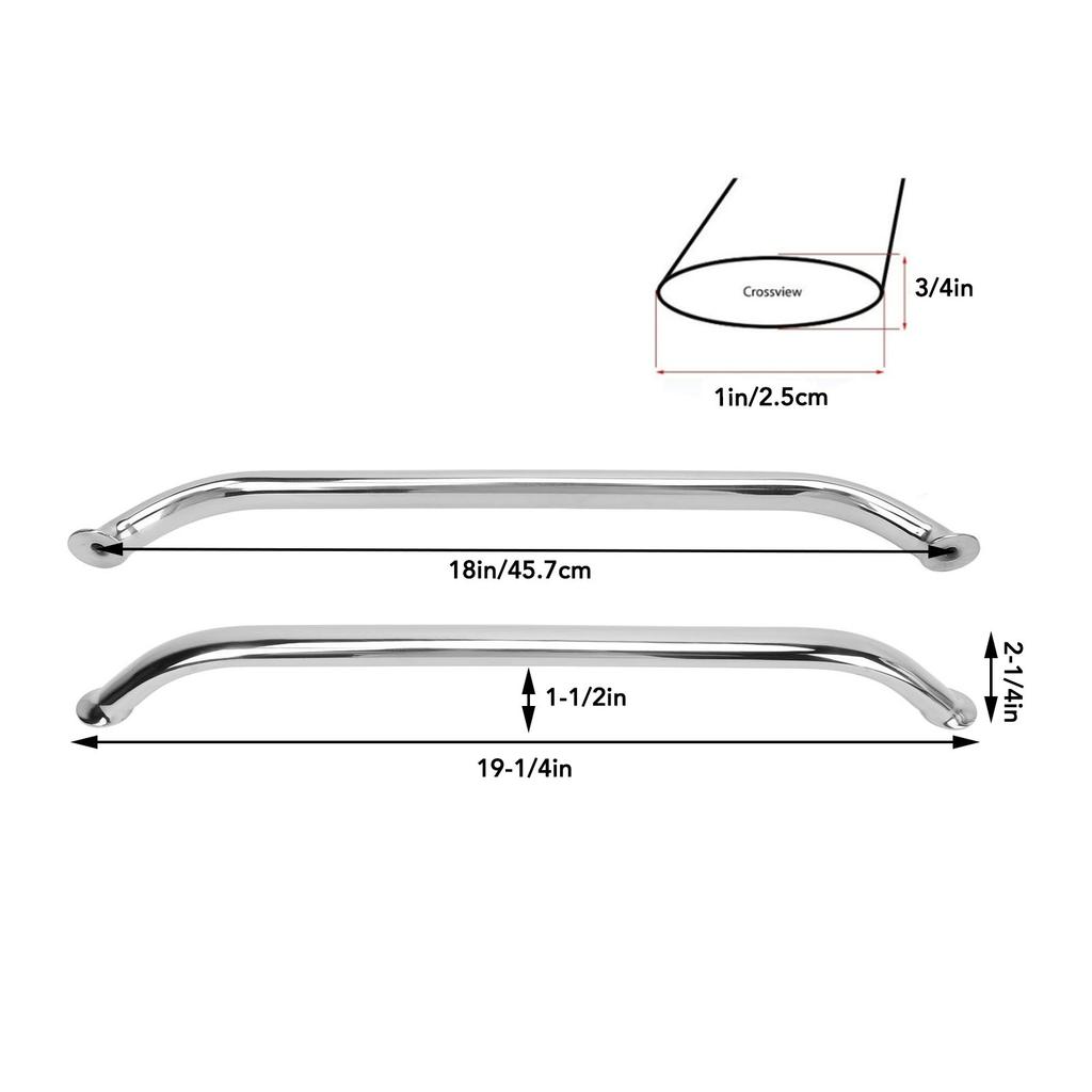 1pcs Boat Grab Bar Marine Grade Stainless Steel Sturdy Grab Handle Handrail for Ship Yacht RV