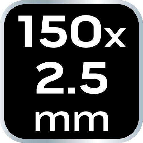 EXTREME cable ties 2.5 × 150 mm, white, 100 pcs.