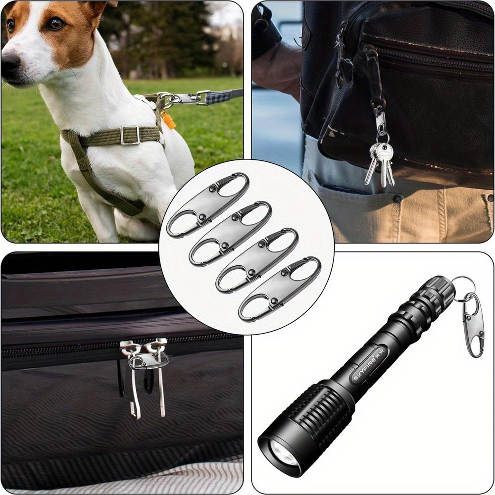 S-Shaped Clips - Secure Zipper Locks for Bags, Backpacks & Gear | Anti-Theft Durable Spring Hooks for Camping, Fishing, Outdoor Adventures