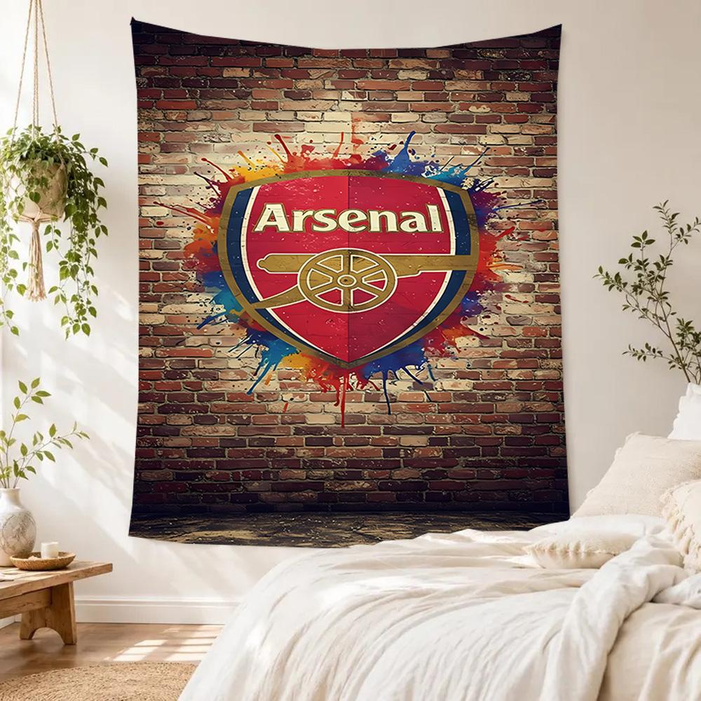 Arsenal Vintage Tapestry Nordic Minimal Made for Bedroom Studio Wall Dorm Wall Four Seasons Hand Painted Style Gift for Friends Family