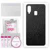 apgo Protective Skin Sticker for the Back Compatible with Samsung Galaxy A40, Wrap Film, Foil, Vinyl - Pattern Black Honeycomb