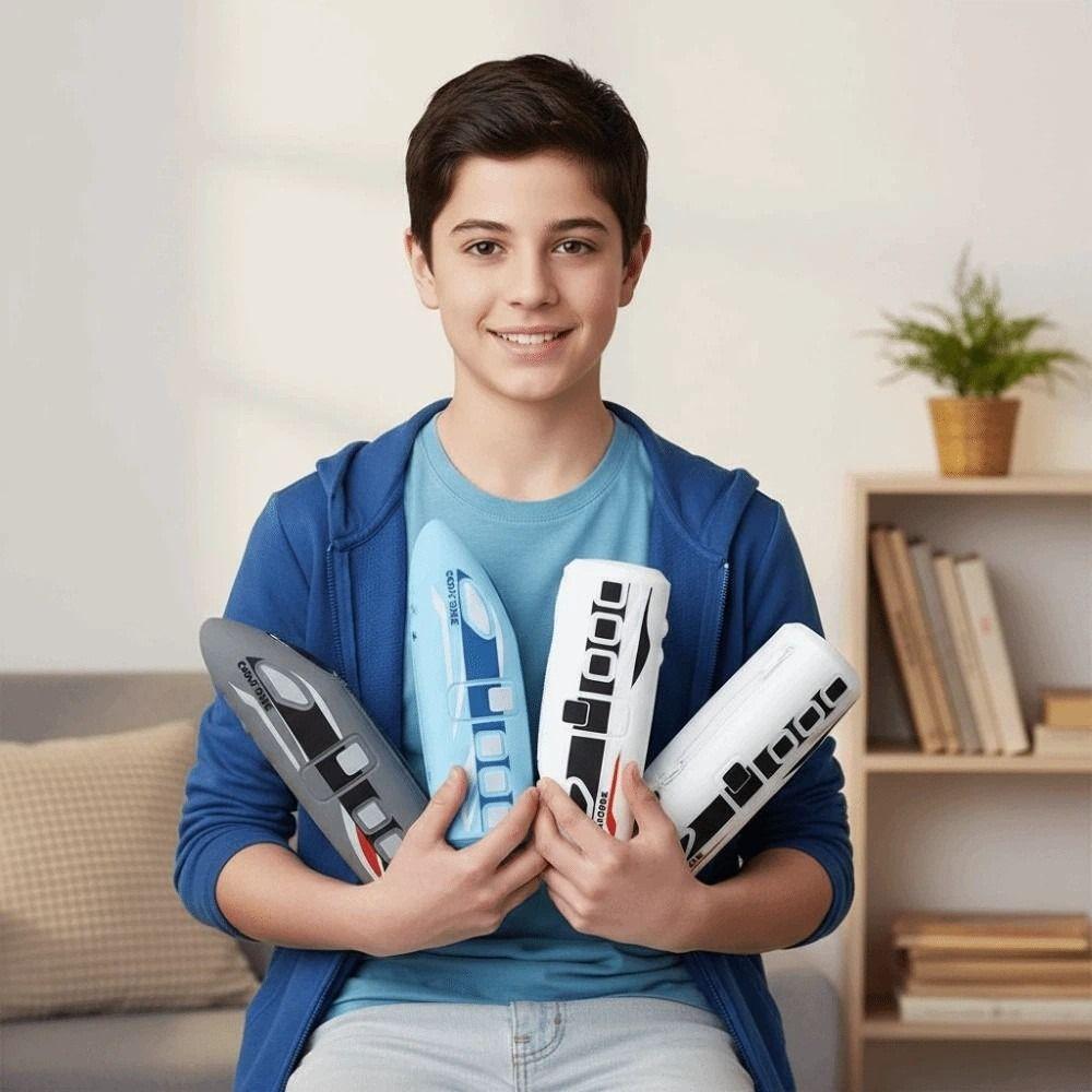 Cartoon High-speed Rail Pen Bag Large Capacity Silicone Pen Organizer Storage Pencil Pouch Boys