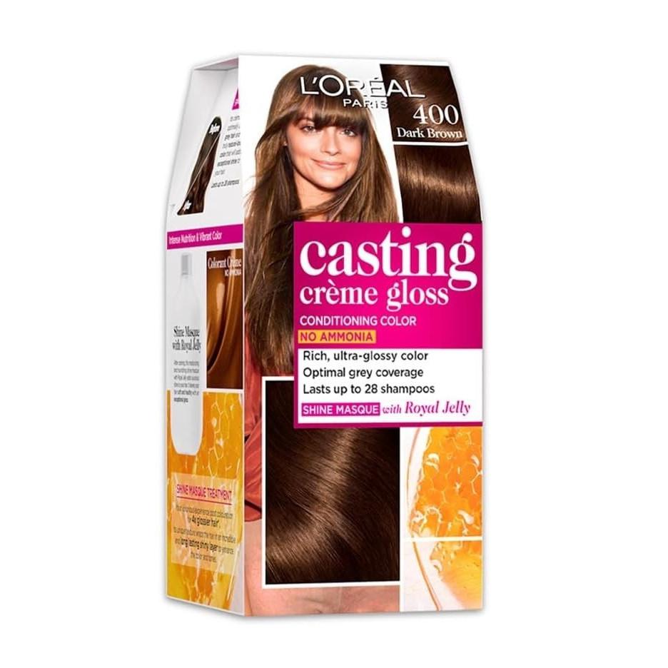 @ L'Oreal Paris Casting Creme Gloss Темно-каштановый 400 87,5 г + 72 мл Краска для волос UKR386_60% СКИДКА