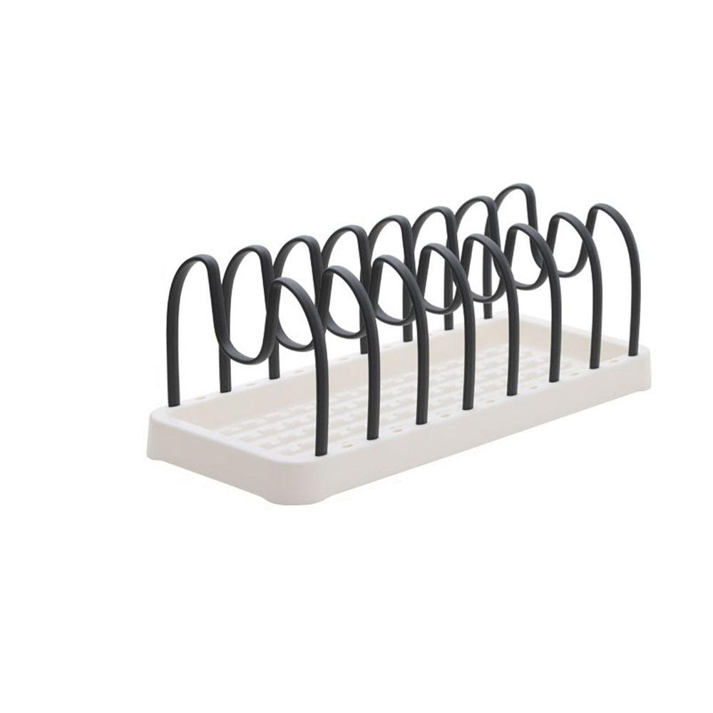 Регулируемая подставка для крышек кастрюль Пластиковая сушилка для посуды Многофункциональный держатель для крышек кастрюль Кухня