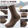 3 Pairs Thermal Socks For Men, Thick Winter Outdoors Warm Socks Mens, Soft Chunky Warm Classic Hiking Walking Boot Crew Socks,