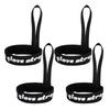 4 Pcs Adjustable Glove Holder Black Wrist Leash  For Snowboard Ski Mountaineering