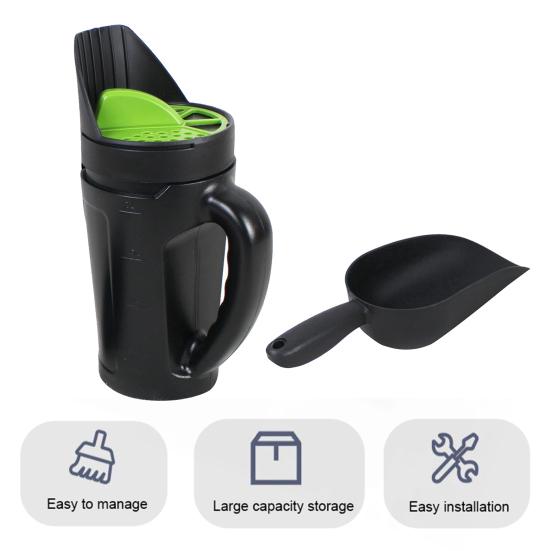 Ручная сеялка-разбрасыватель Yousheng 2,5 л с регулируемыми размерами отверстий Садовый сельскохозяйственный ручной разбрасыватель для соли, семян, удобрений, антигололедного реагента