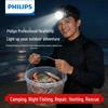 Philips Светодиодный налобный фонарь с тройным источником питания, перезаряжаемый