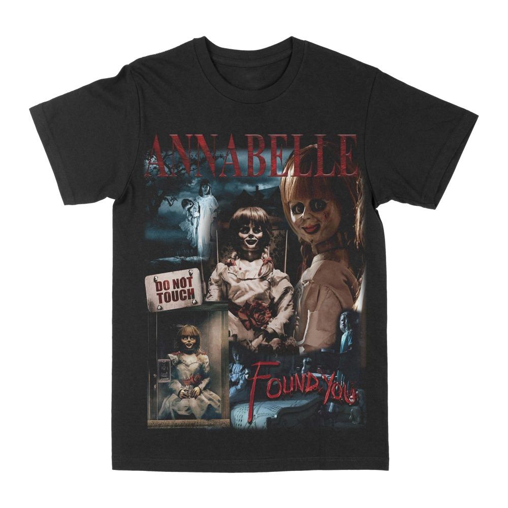 Футболка Annabelle Find You Летняя Летняя Хлопок Мужские Женские Топы Футболка Короткий Рукав Уличный Стиль