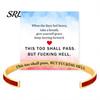 Simple Design Cuff Bracelet This Too Shall Pass Mantra Bracelet, Hidden Message Engarved Fashionable Color Bracelets Inspirational Bangle Adjustable
