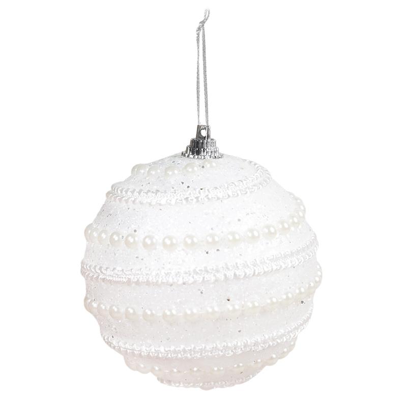 2/4 шт 8 см рождественские шары блестящие рождественские елки подвесные безделушки из пенопласта подвесные украшения рождественские украшения для дома 2024 Navidad