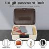 4 Digit Password Lock Safe Box Plastic Lockable Storage Bin Portable Household Cash Jewelry Privacy Security Storage Box