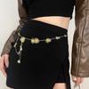 Vintage Metal Flower Waist Chain Women'S Accessories Jeans Short Skirt Belt Decorative Dress Tide