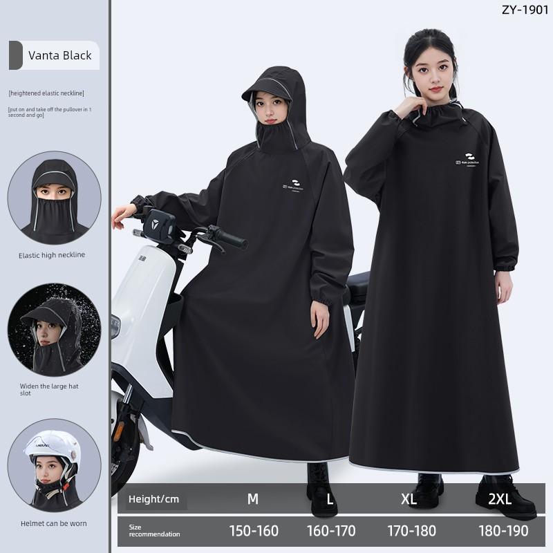 Electric Vehicle Raincoat for Adults, Long Full-Body Raincoat for Heavy Rain, 2026 New Model, Women's Single-Person Full-Body Rain Poncho for Riding